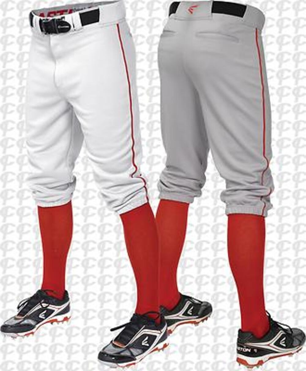 NWT Easton White Red Piped Pro Knicker Baseball Pants Adults Size XXL
